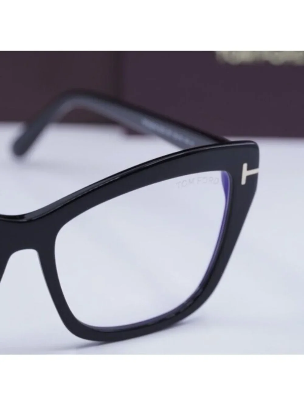 Tom Ford FT5826-B 001 Cat Eye Eyeglasses 55mm - Black